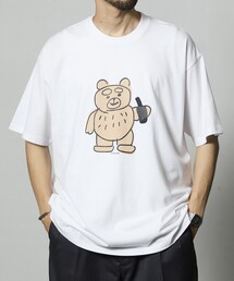 cotton pan（コットンパン）の「COTTON PAN/コットンパン くま フロントプリントTシャツ / CP25AW-FH005（Tシャツ/カットソー）」