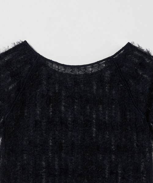 ATTISESSION（アティセッション）の「＜ATTISESSION＞フェザーライク チュール プルオーバー トップス（その他トップス・レディース・オフホワイト/ネイビー・FREE）」の10枚目の写真