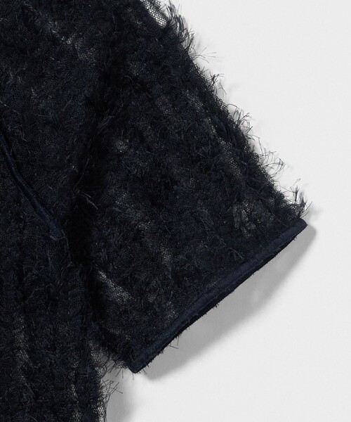 ATTISESSION（アティセッション）の「＜ATTISESSION＞フェザーライク チュール プルオーバー トップス（その他トップス・レディース・オフホワイト/ネイビー・FREE）」の9枚目の写真