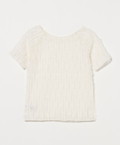 ATTISESSION（アティセッション）の「＜ATTISESSION＞フェザーライク チュール プルオーバー トップス（その他トップス・レディース・オフホワイト/ネイビー・FREE）」の6枚目の写真