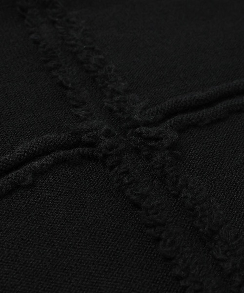 COMME des GARCONS HOMME（コム デ ギャルソン・オム）の「SWITCHING CREW NECK KNIT（ニット/セーター・メンズ・ブラック/ライトグレー・L/M/S）」の6枚目の写真