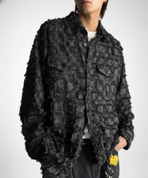 Classical Origin（クラシカルオリジン）の「【Classical Origin】「1歩先の存在感。」フリンジ使いブロックチェックアウターシャツ（長袖）/Fringed Block Check Outer Shirt（シャツ/ブラウス・メンズ）」