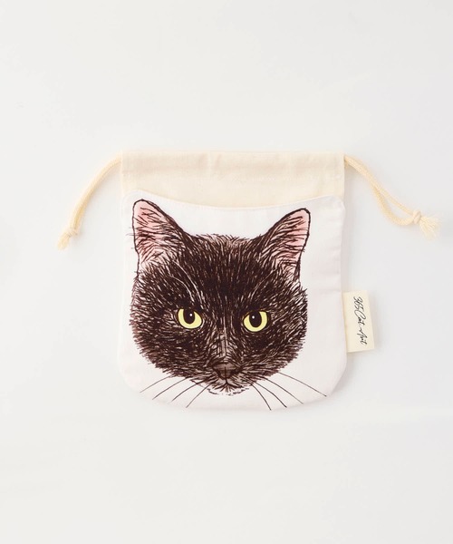 Orie Kawamura / カワムラ オリエ 】365Cat.Art ねこ巾着 KOI（ポーチ