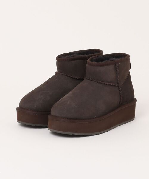 EMU Australia（エミューオーストラリア）の「Stinger Micro Flatform 2.0（ブーツ・レディース・ブラック/ベージュ/チョコ/クリーム/グレイッシュベージュ・8/7/6/9/5）」の12枚目の写真