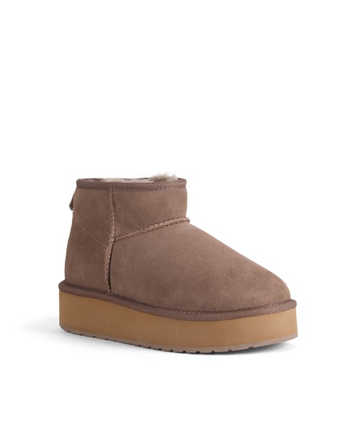 EMU Australia（エミューオーストラリア）の「Stinger Micro Flatform 2.0（ブーツ・レディース・ブラック/ベージュ/チョコ/クリーム/グレイッシュベージュ・8/7/6/9/5）」の17枚目の写真