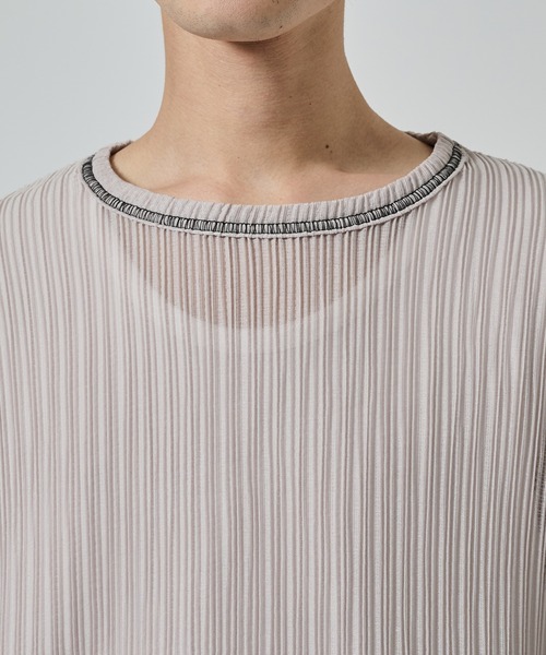 SHAREEF(シャリーフ)の「【SHAREEF】SHEER CODE TEE(Tシャツ/カットソー・メンズ・ブラック/ホワイト・1/2)」の17枚目の写真