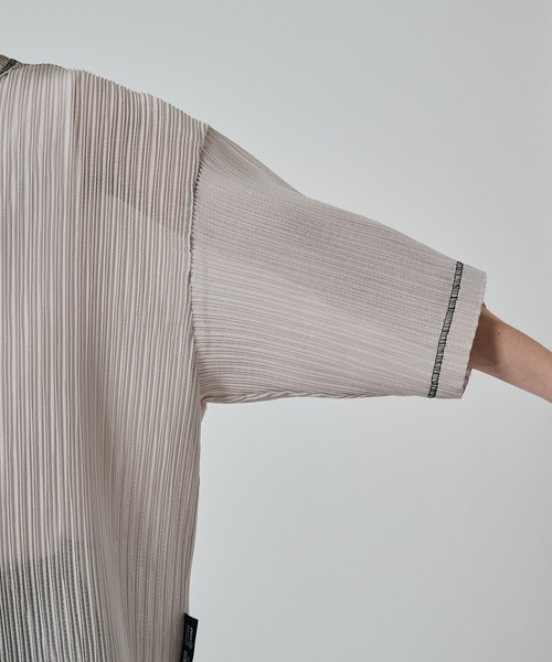 SHAREEF(シャリーフ)の「【SHAREEF】SHEER CODE TEE(Tシャツ/カットソー・メンズ・ブラック/ホワイト・1/2)」の18枚目の写真