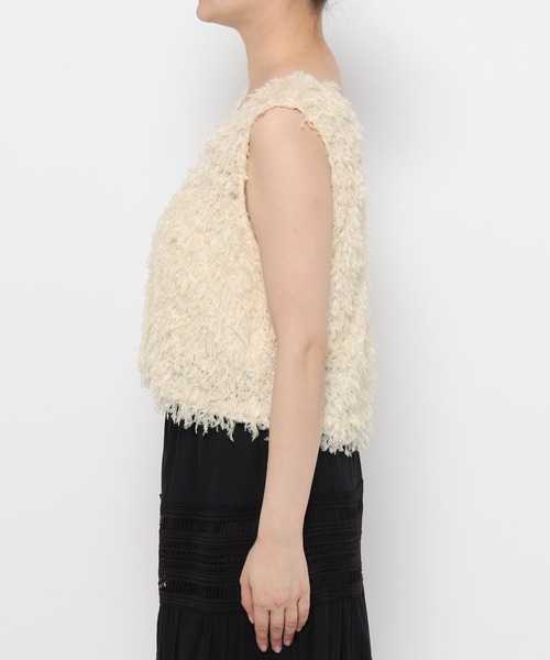 mysty woman（ミスティウーマン）の「2WAYフラッフィーベスト 584675（ベスト・レディース・グレー/アイボリー/ブラック・FREE）」の14枚目の写真