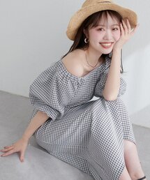 ワンピース　ナチュラルクチュール 新品 夏 ギンガムチェック ナチュラルクチュールのギンガムチェックワンピース｜Yahoo