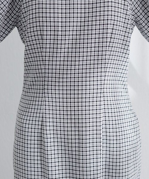 natural couture（ナチュラルクチュール）の「【ako】ポコポコチェック袖ボリュームワンピース（ワンピース・レディース・その他1/ピンク/グリーン/ボルドー/ブラック・FREE）」の18枚目の写真