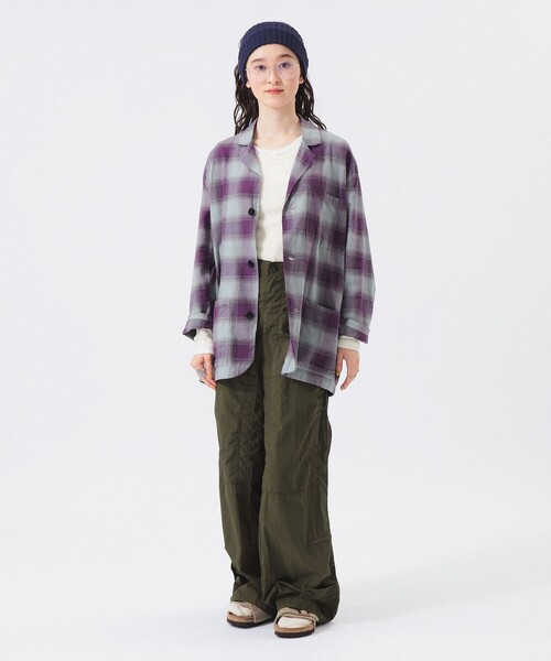 BEAMS BOY(ビームスボーイ)の「【1/15再値下げ】ヘリクルー パンツ(カーゴパンツ・レディース・オリーブ/ネイビー・0/1)」の3枚目の写真