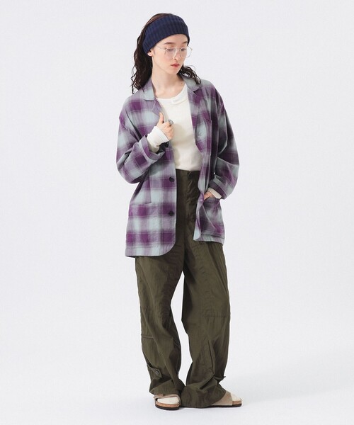 BEAMS BOY(ビームスボーイ)の「【1/15再値下げ】ヘリクルー パンツ(カーゴパンツ・レディース・オリーブ/ネイビー・0/1)」の4枚目の写真