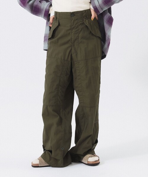 BEAMS BOY(ビームスボーイ)の「【1/15再値下げ】ヘリクルー パンツ(カーゴパンツ・レディース・オリーブ/ネイビー・0/1)」の6枚目の写真
