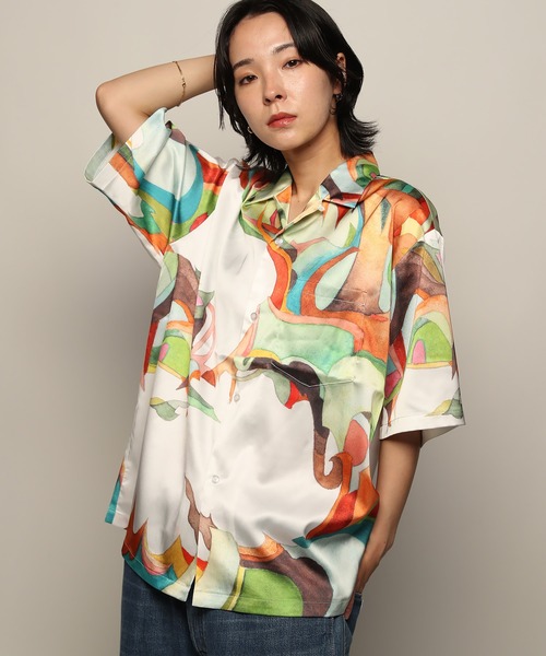 Nujabes】 ヌジャベス Metaphorical アロハシャツ（シャツ