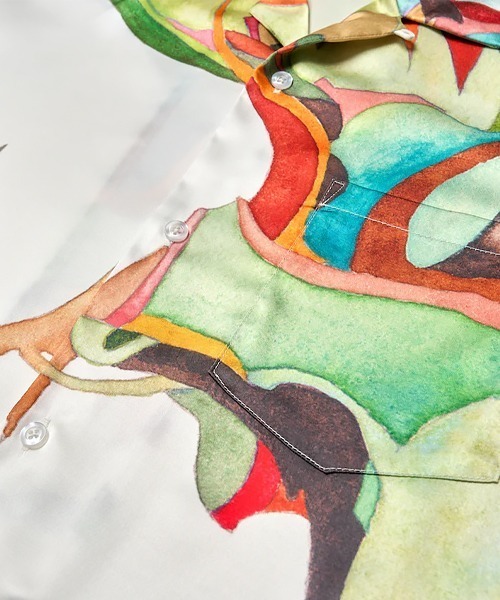 Nujabes「phorical アロハシャツ」Lサイズ YEN TOWN MARKET シャツ 「Nujabes」 ヌジャベス Metaphorical