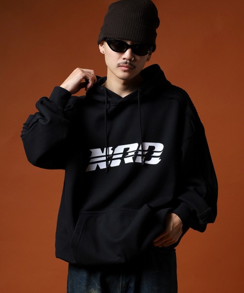 NERDY（ノルディ）の「ローエッジフーディー（パーカー・メンズ・ブラック/オレンジ/ブルー・LL/S/M/L）」の12枚目の写真