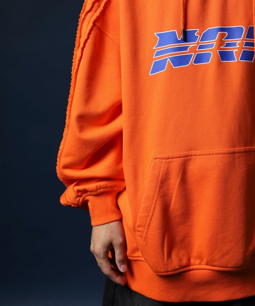 NERDY（ノルディ）の「ローエッジフーディー（パーカー・メンズ・ブラック/オレンジ/ブルー・LL/S/M/L）」の5枚目の写真