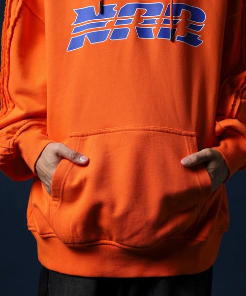 NERDY（ノルディ）の「ローエッジフーディー（パーカー・メンズ・ブラック/オレンジ/ブルー・LL/S/M/L）」の6枚目の写真