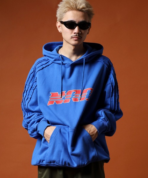 NERDY（ノルディ）の「ローエッジフーディー（パーカー・メンズ・ブラック/オレンジ/ブルー・LL/S/M/L）」の16枚目の写真