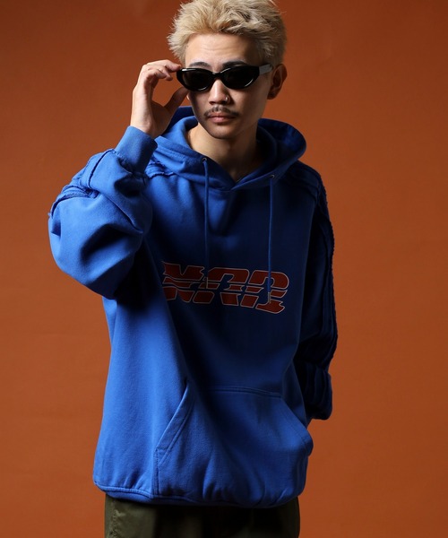 NERDY（ノルディ）の「ローエッジフーディー（パーカー・メンズ・ブラック/オレンジ/ブルー・LL/S/M/L）」の17枚目の写真