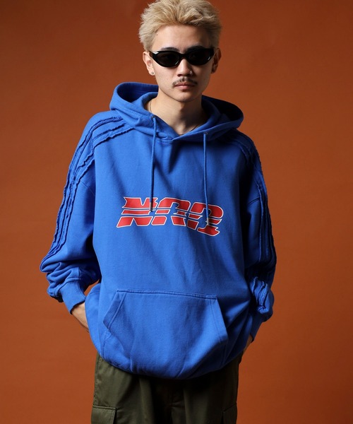 NERDY（ノルディ）の「ローエッジフーディー（パーカー・メンズ・ブラック/オレンジ/ブルー・LL/S/M/L）」の18枚目の写真