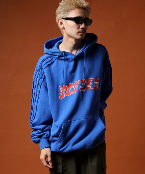 NERDY（ノルディ）の「ローエッジフーディー（パーカー・メンズ・ブラック/オレンジ/ブルー・LL/S/M/L）」の19枚目の写真