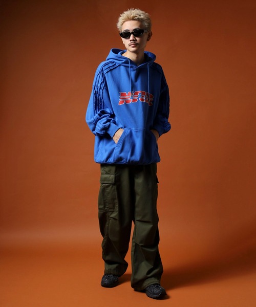 NERDY（ノルディ）の「ローエッジフーディー（パーカー・メンズ・ブラック/オレンジ/ブルー・LL/S/M/L）」の22枚目の写真