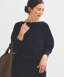 Demi-Luxe BEAMS | ボートネック レディ ニット .M［手洗い可］(ニット/セーター)