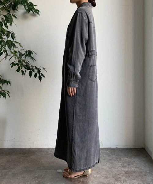 DouDou(ドゥドゥ)の「リヨセルデニムワンピース(ワンピース・レディース・ブルー/ブラック・FREE/TM)」の11枚目の写真