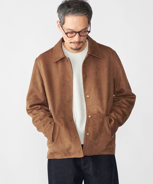 SHIPS(シップス)の「SHIPS: ポリエステル フェイク スエード コーチ ブルゾン(ブルゾン・メンズ・グレー/ブラウン・SMALL/MEDIUM/LARGE/X-LARGE)」の20枚目の写真