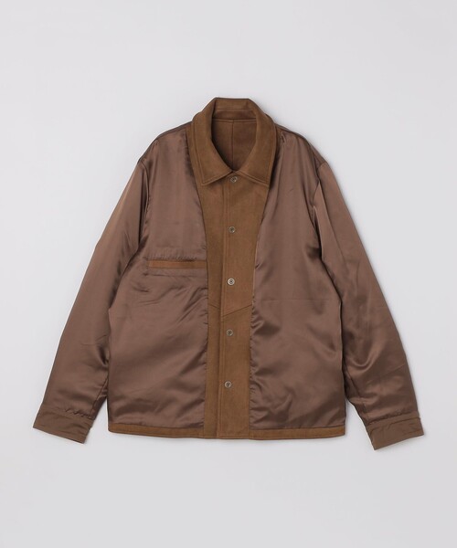 SHIPS(シップス)の「SHIPS: ポリエステル フェイク スエード コーチ ブルゾン(ブルゾン・メンズ・グレー/ブラウン・SMALL/MEDIUM/LARGE/X-LARGE)」の3枚目の写真