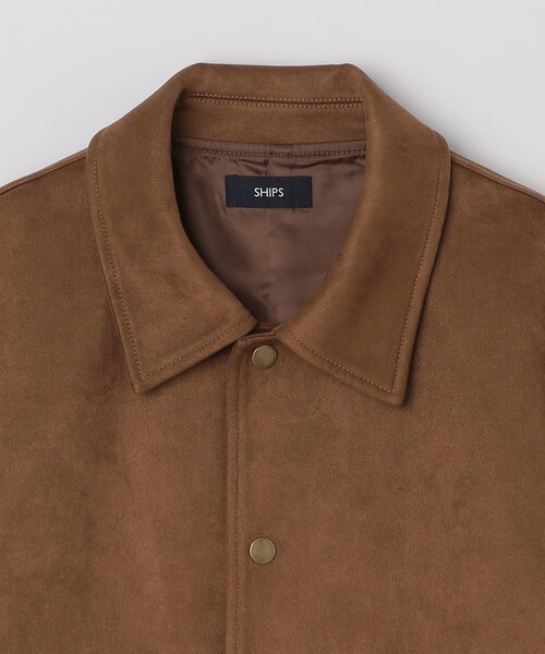 SHIPS(シップス)の「SHIPS: ポリエステル フェイク スエード コーチ ブルゾン(ブルゾン・メンズ・グレー/ブラウン・SMALL/MEDIUM/LARGE/X-LARGE)」の5枚目の写真