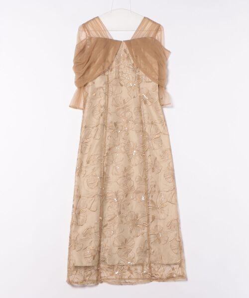 DONOBAN（ドノバン）の「【ANDRESD】tulel drape spangle dress セレモニー 結婚式 二次会 同窓会 成人式 入学式 卒業式 お呼ばれ パーティードレス オケージョンドレス（ワンピース・レディース・ライトグリーン/イエロー・S/M/L）」の16枚目の写真