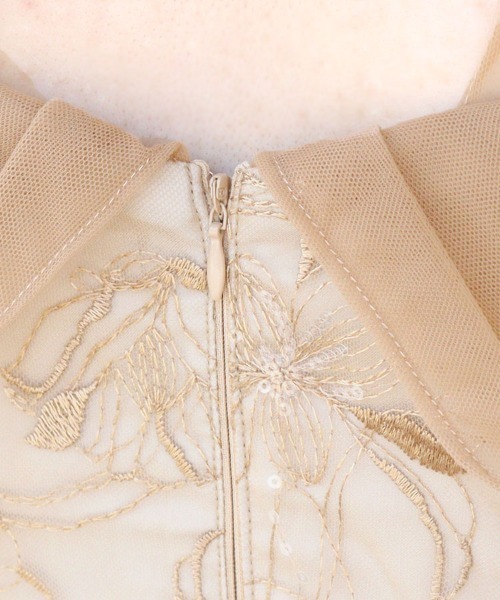 DONOBAN（ドノバン）の「【ANDRESD】tulel drape spangle dress セレモニー 結婚式 二次会 同窓会 成人式 入学式 卒業式 お呼ばれ パーティードレス オケージョンドレス（ワンピース・レディース・ライトグリーン/イエロー・S/M/L）」の14枚目の写真