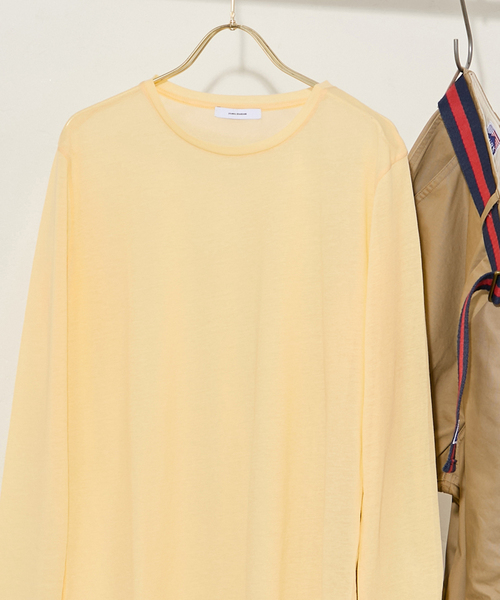 JOURNAL STANDARD（ジャーナルスタンダード）の「《追加5》クルーネックシアーロングTシャツ（Tシャツ/カットソー・レディース・ブラウン系その他/ブラック/イエロー/ホワイト・FREE）」の9枚目の写真