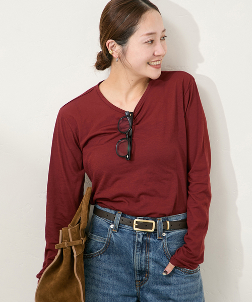 追加5》クルーネックシアーロングTシャツ（Tシャツ/カットソー