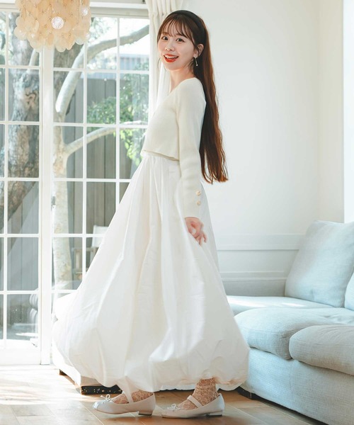 セール】カーディガン付き2wayバルーンワンピース（ワンピース