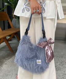 ファー バッグチャーム リボン」に該当するレディース