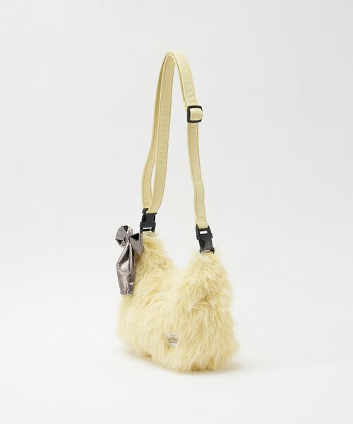 HELLO.SANFRANCISCO（ハローサンフランシスコ）の「【HELLO.SANFRANCISCO/ハローサンフランシスコ】リボンチャーム付きマルチWAYファーBAG（ショルダーバッグ・レディース・ピンク/ブルー/イエロー・FREE）」の10枚目の写真