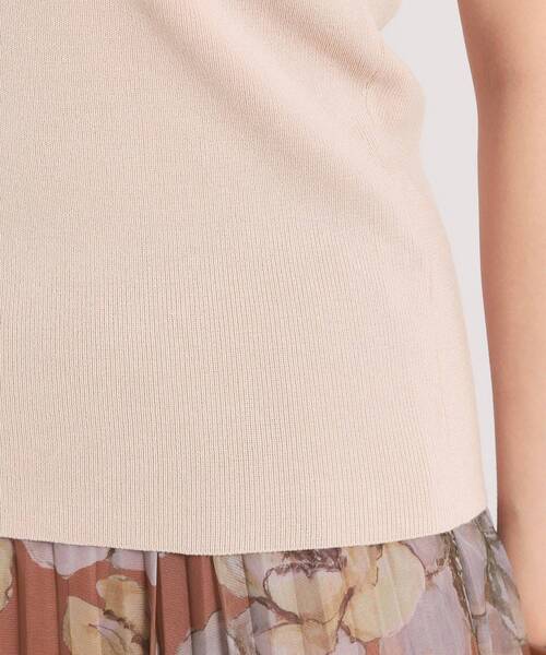 ITS'DEMO（イッツデモ）の「【手洗い可】花レースフリル袖ニット（ニット/セーター・レディース・サックスブルー/ブラック/ピンク・00）」の4枚目の写真