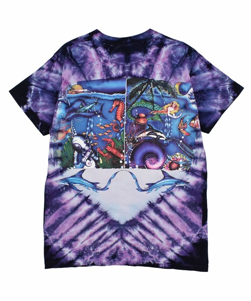 VINTAGE（ヴィンテージ）の「【USED】90’s “Sea Animals” タイダイ アニマル Tシャツ（Tシャツ/カットソー・メンズ・パープル・LARGE）」の7枚目の写真