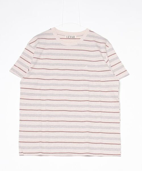 SHIPS（シップス）の「LEVAR:BLISS STRIPE CTN T SHIRT（Tシャツ/カットソー・レディース・ベージュ系その他/ネイビー・ONE SIZE）」の2枚目の写真