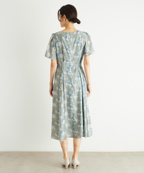 LAURA ASHLEY(ローラアシュレイ)の「【洗える/華やか見え】ブラムウェル柄 シフォンワンピース(ワンピース・レディース・グレー系/ネイビー系・38/40)」の13枚目の写真