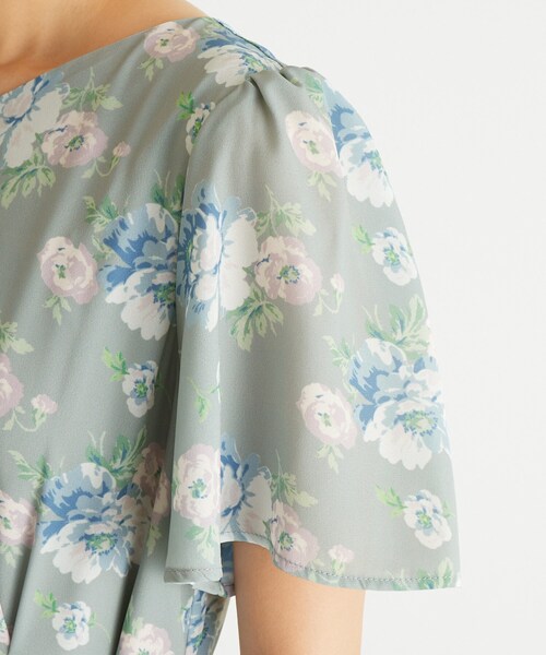 LAURA ASHLEY(ローラアシュレイ)の「【洗える/華やか見え】ブラムウェル柄 シフォンワンピース(ワンピース・レディース・グレー系/ネイビー系・38/40)」の16枚目の写真