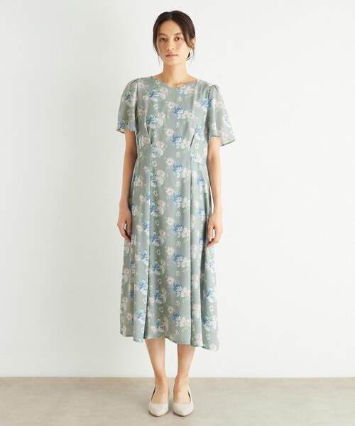 LAURA ASHLEY(ローラアシュレイ)の「【洗える/華やか見え】ブラムウェル柄 シフォンワンピース(ワンピース・レディース・グレー系/ネイビー系・38/40)」の19枚目の写真