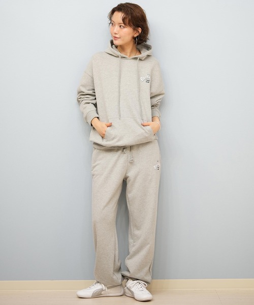 BILLABONG(ビラボン)の「BILLABONG/ビラボン バックプリントパーカー セットアップ対応 BF014-022(パーカー・レディース・ヘザーグレー/スミクロ/ホワイト/ピンク・M/L)」の18枚目の写真
