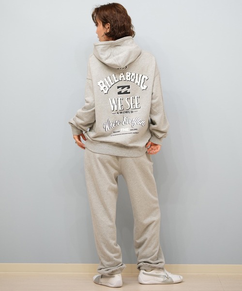 BILLABONG(ビラボン)の「BILLABONG/ビラボン バックプリントパーカー セットアップ対応 BF014-022(パーカー・レディース・ヘザーグレー/スミクロ/ホワイト/ピンク・M/L)」の21枚目の写真