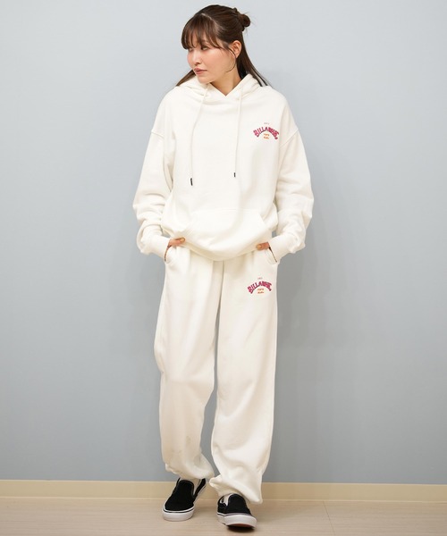 BILLABONG(ビラボン)の「BILLABONG/ビラボン バックプリントパーカー セットアップ対応 BF014-022(パーカー・レディース・ヘザーグレー/スミクロ/ホワイト/ピンク・M/L)」の7枚目の写真