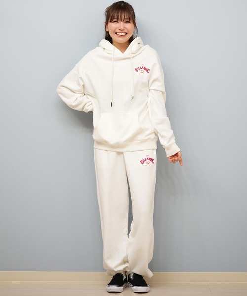 BILLABONG(ビラボン)の「BILLABONG/ビラボン バックプリントパーカー セットアップ対応 BF014-022(パーカー・レディース・ヘザーグレー/スミクロ/ホワイト/ピンク・M/L)」の9枚目の写真