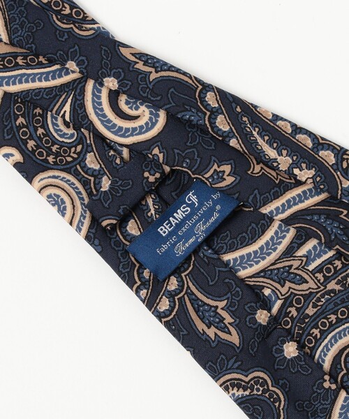 セール】Fermo Fossati ウールシルク ペイズリー柄 プリント ネクタイ
